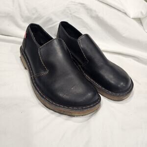 Duckfeet Falster Men's Slip On Dark BLACK Leather Shoes Size 45 US 11-11.5